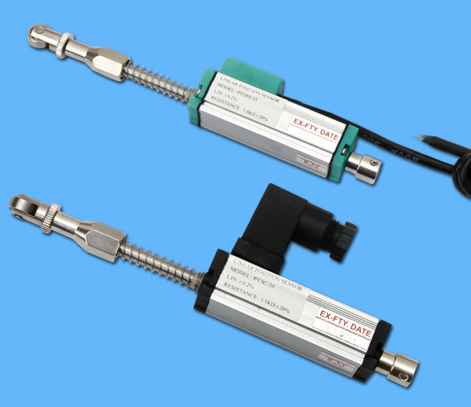 PY3不鏽鋼輥軸頂針彈簧式直線位移感測器